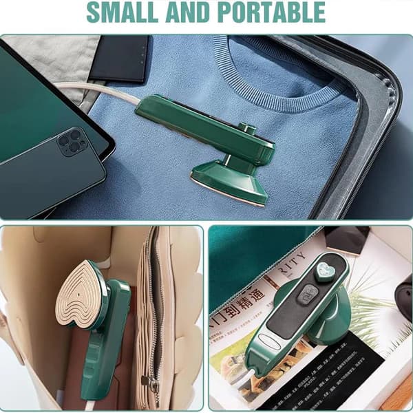 Portable iron steaming hanging clothes